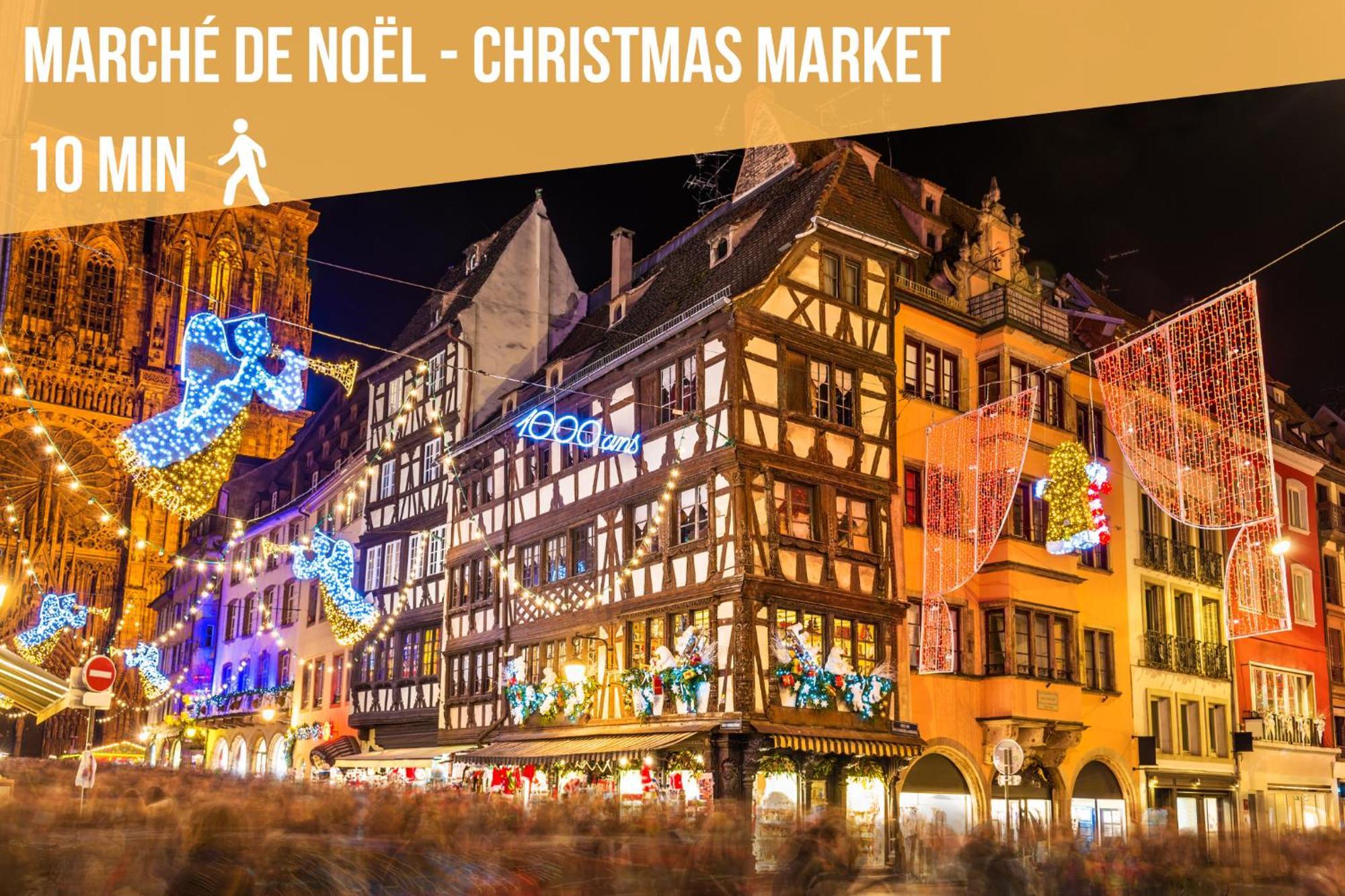 Lit Rond Tres Grand Et Confortable - Garage Possible Ou Parking Gratuit Rue - Gare 2 Min Et Ville 4 Min En Tram - Ciel Etoile - Netflix Videoprojecteur - Luxe Et Evasion Strasbourg Ngoại thất bức ảnh