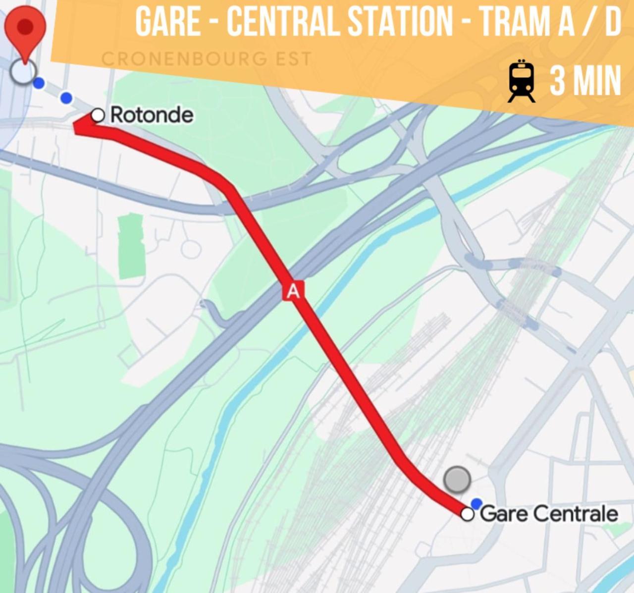 Lit Rond Tres Grand Et Confortable - Garage Possible Ou Parking Gratuit Rue - Gare 2 Min Et Ville 4 Min En Tram - Ciel Etoile - Netflix Videoprojecteur - Luxe Et Evasion Strasbourg Ngoại thất bức ảnh